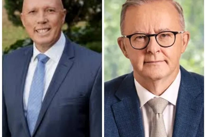 Peter Dutton arasaba  minisitiri w'intebe wa Australia Anthony Albanese kwerekana uruhande Igihugu cya Australia giherereyeho hagati ya Israel na Hamas.
