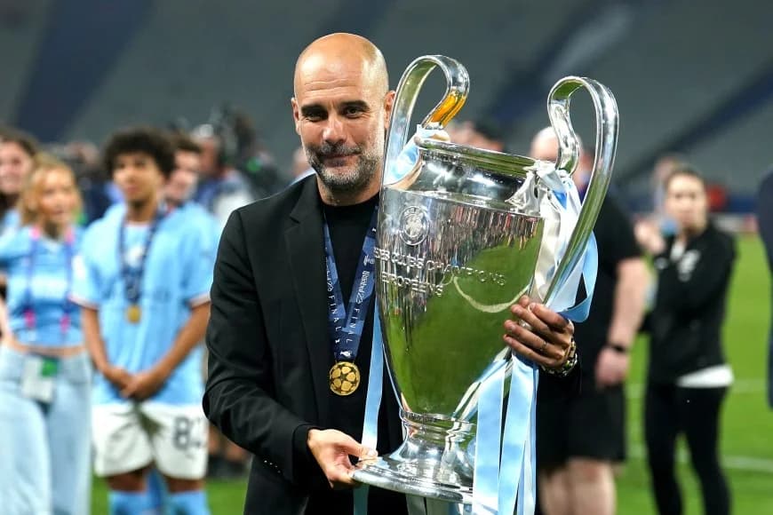 Pep Guardiola yatangaje amagambo yabwiwe na Sir Alex Ferguson nyuma y'umukino wa Champions League
