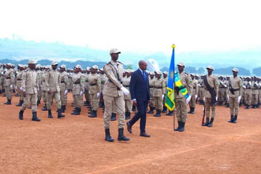 New 497 prison guards passed out in  Rwanda Correctional Service