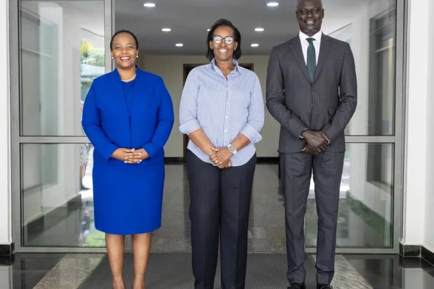 First Lady Jeannette Kagame, Akamanzi and Amadou discussed potential partnership to promote Basketball
