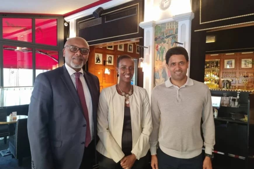 Mukazayire wa RDB yaganiriye na Nasser Al-Khelaifi , Perezida wa PSG