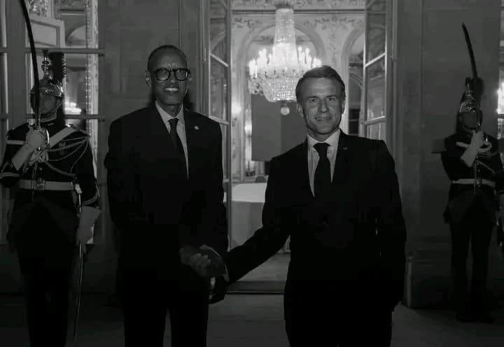 President Kagame and President Macron Hold Tête-à-Tête Meeting Over Dinner at the Élysée