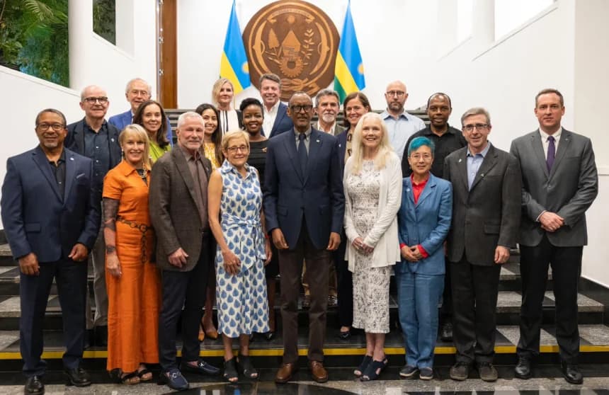 President Kagame Hosts Delegation from the Miller Center and Santa Clara University to Promote Social Entrepreneurship
