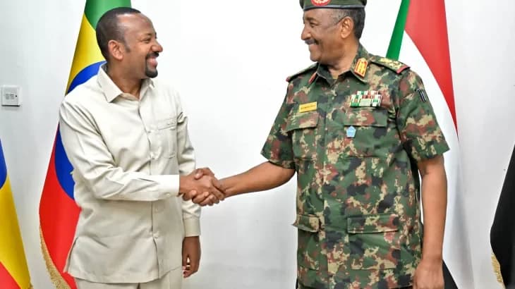 Ethiopian Prime Minister Abiy Ahmed Meets Sudan’s Armed Forces Chief Amid Efforts to End Conflict
