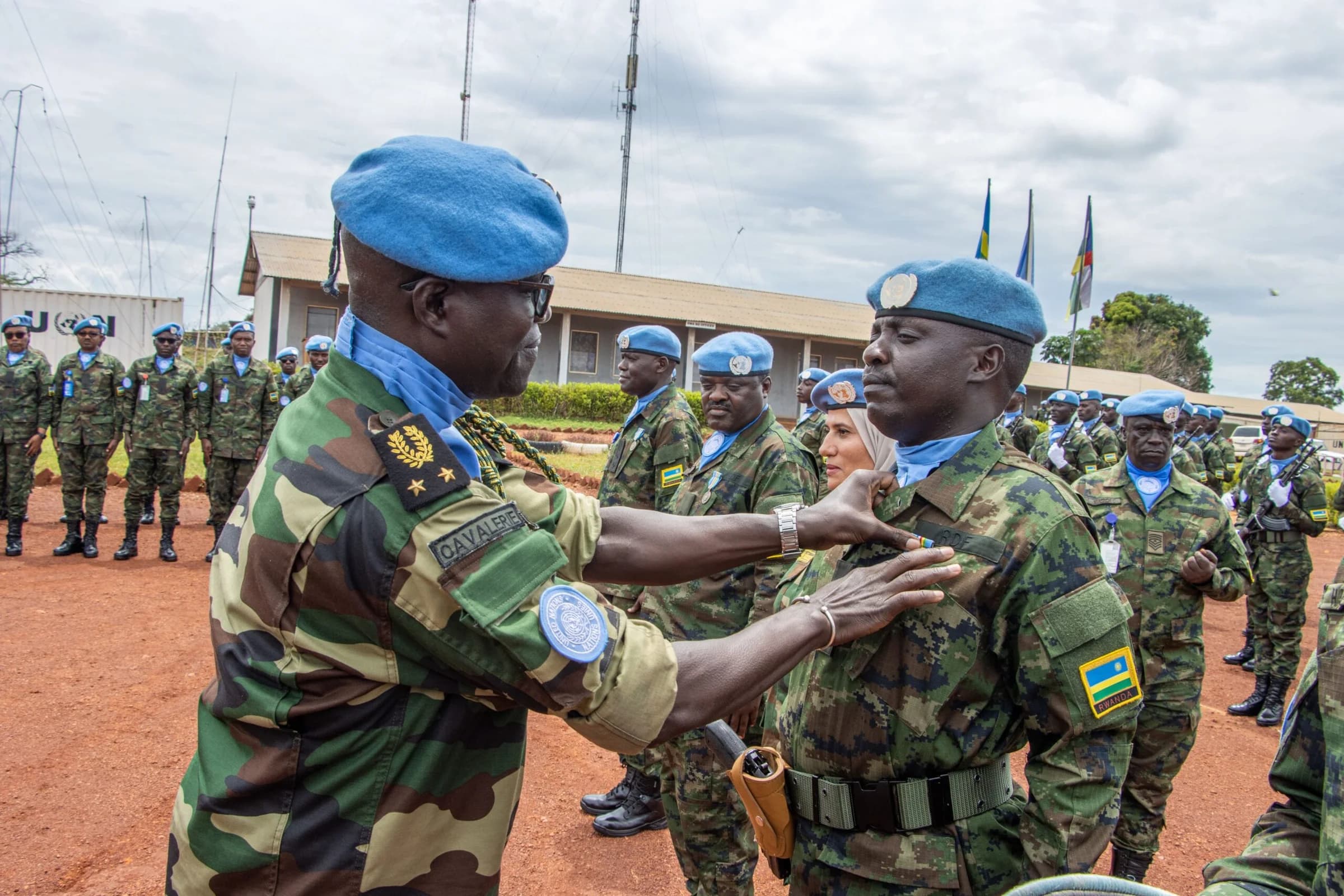 CAR: Rwandan Peacekeepers honoured with UN medals