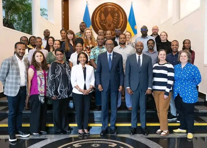 President Kagame receives a delegation from Susan Thompson Buffett Foundation