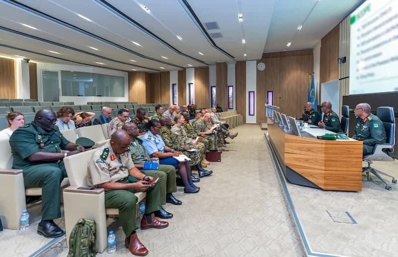 Defence Attachés Accredited to Rwanda Gather at Rdf Headquarters for a Security Briefing