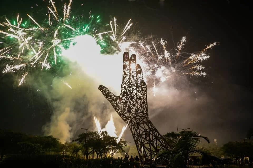 PHOTOS: Kigali Rings in New Year with Fireworks Show