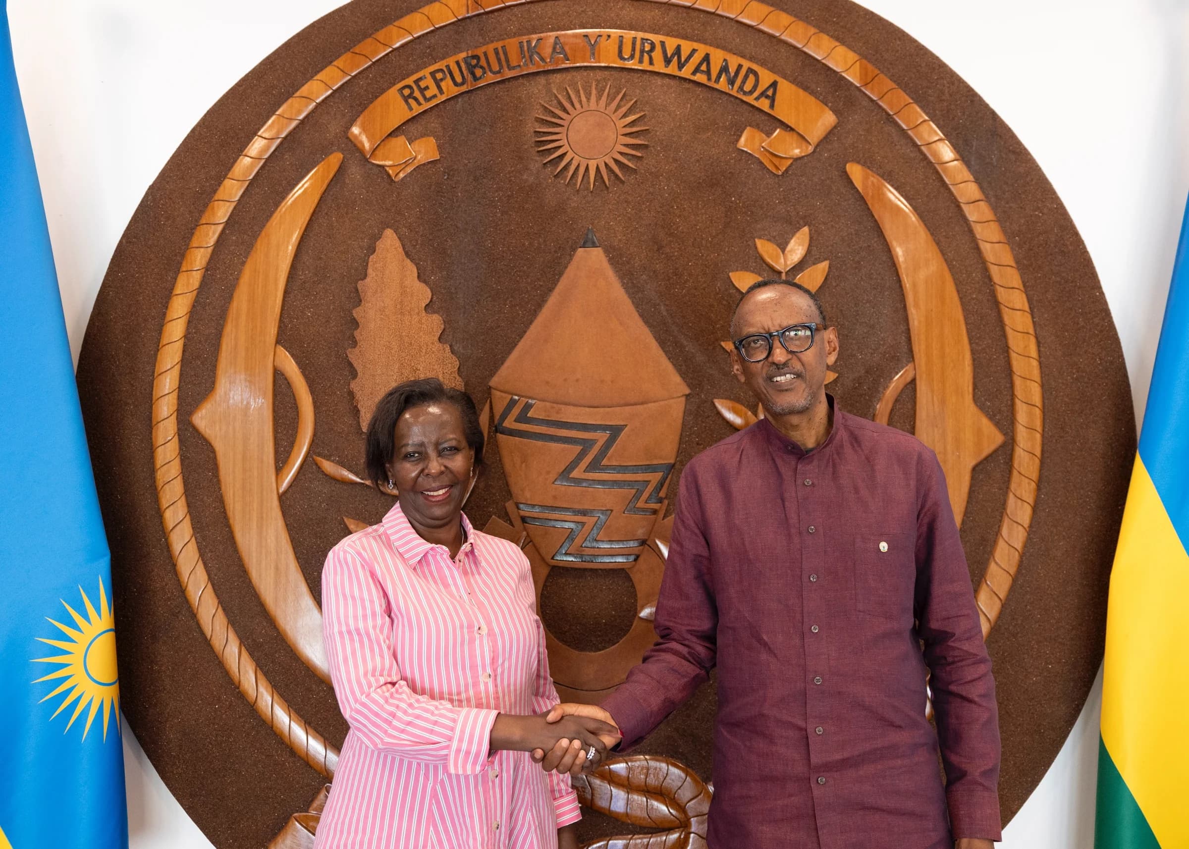 President Kagame, Louise Mushikiwabo Discuss Collaboration Between Rwanda and OIF