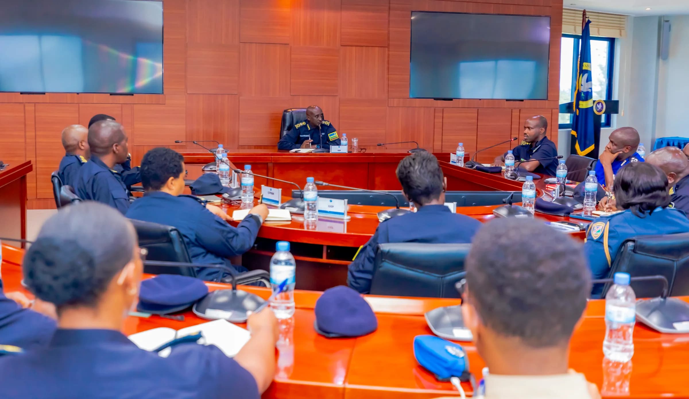 IGP Namuhoranye receives Police Senior Command and Staff Course students