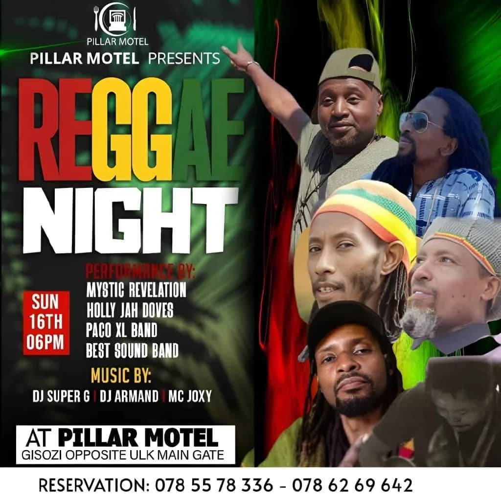 Pillar Motel Hosts Epic Reggae Night to Celebrate Bob Marley’s 80th Birthday in Kigali