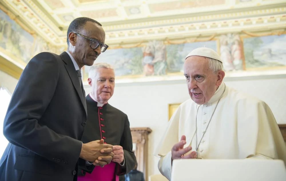 President Kagame shares condolences following the death of Pope Francis