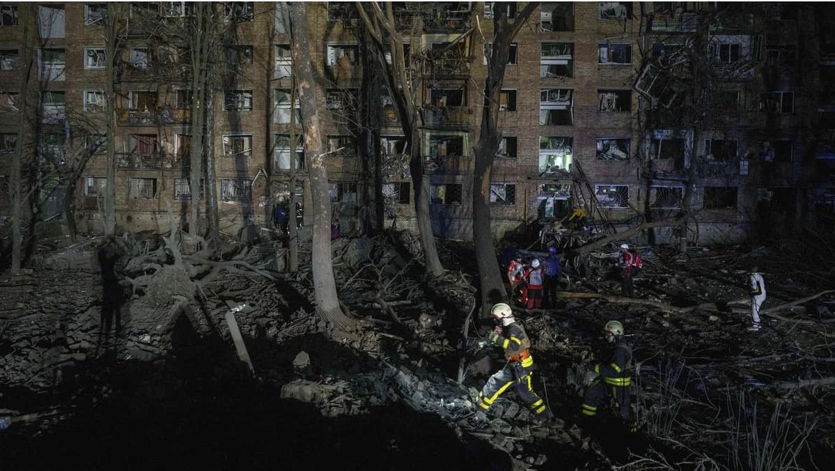 Nine dead, More Than 70 Injured in Russian Air Attack on Kyiv.