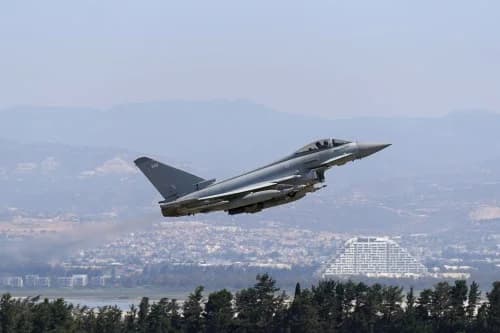 UK Joins U.S. in Striking Houthi Drone Sites in Yemen  with its RAF Typhoons
