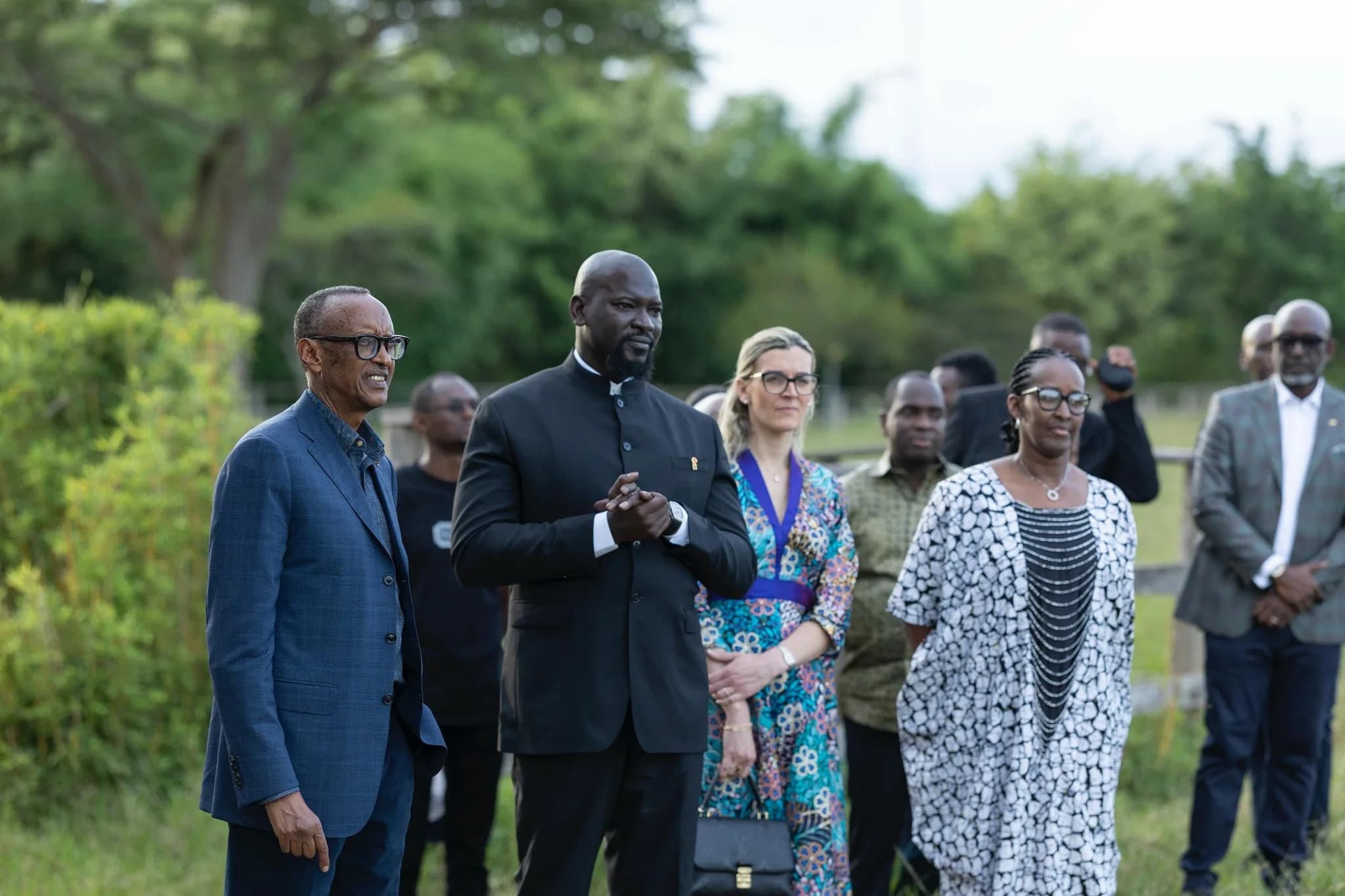 President Kagame receives Guinea's President Doumbouya at his farm in Kibugabuga
