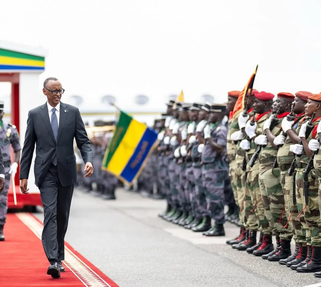 President Kagame attends Brice Nguema’s inauguration
