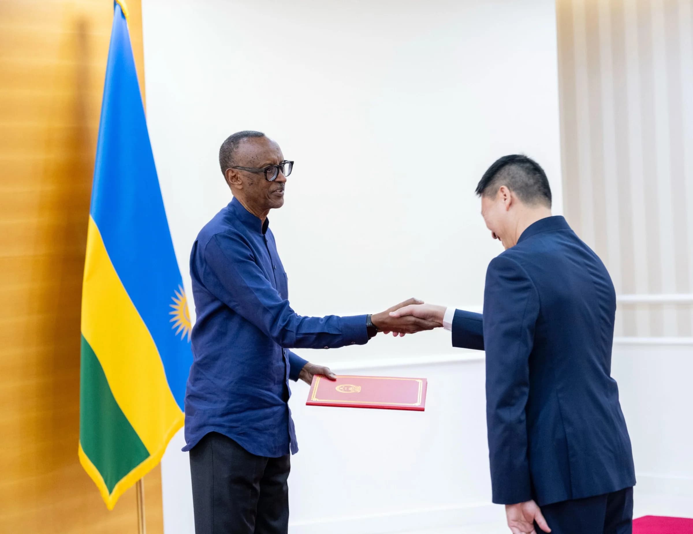 President Kagame receives credentials of Chinese Ambassador