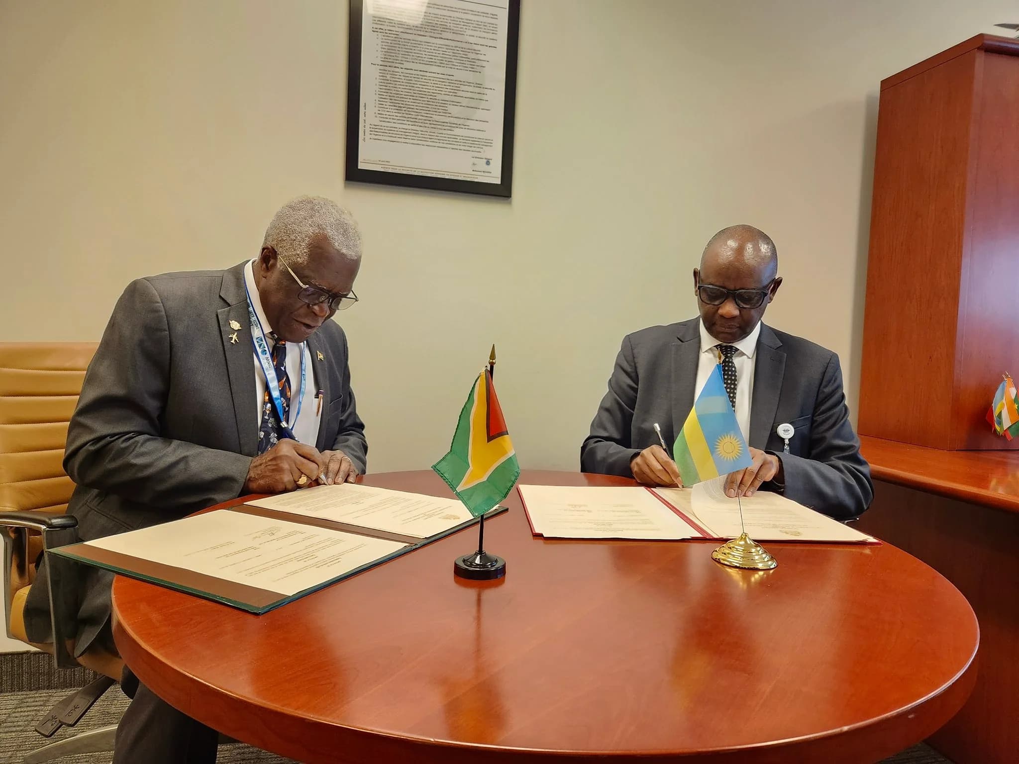 Rwanda, Guyana sign bilateral air services agreement
