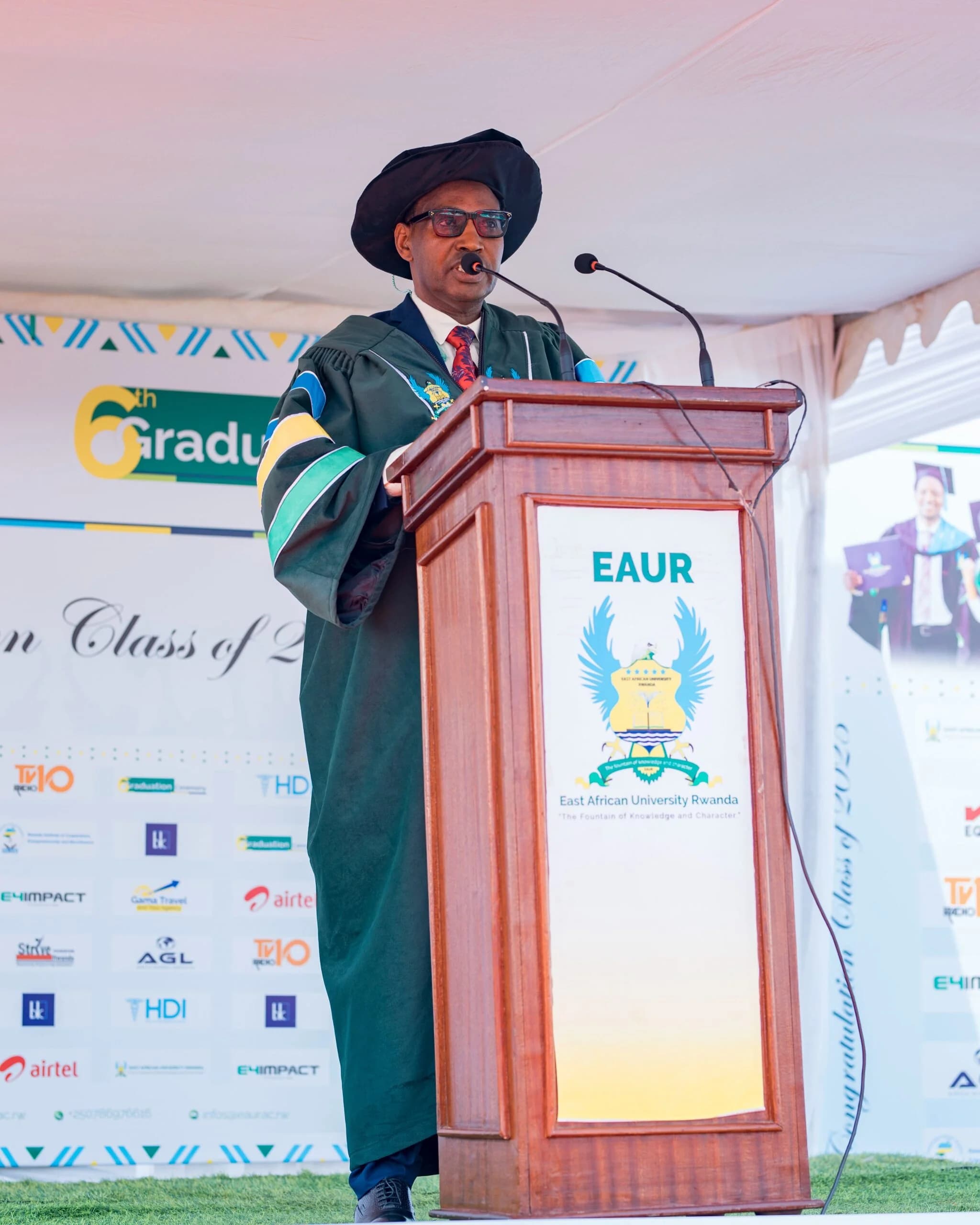 “EAUR celebrates 10 years of excellence: 531 graduates urged to turn challenges into opportunities.”
