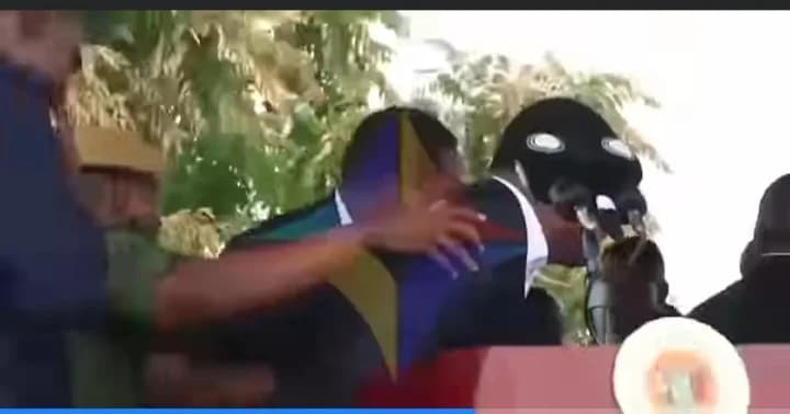 Zambian President evacuated after stone-throwing incident