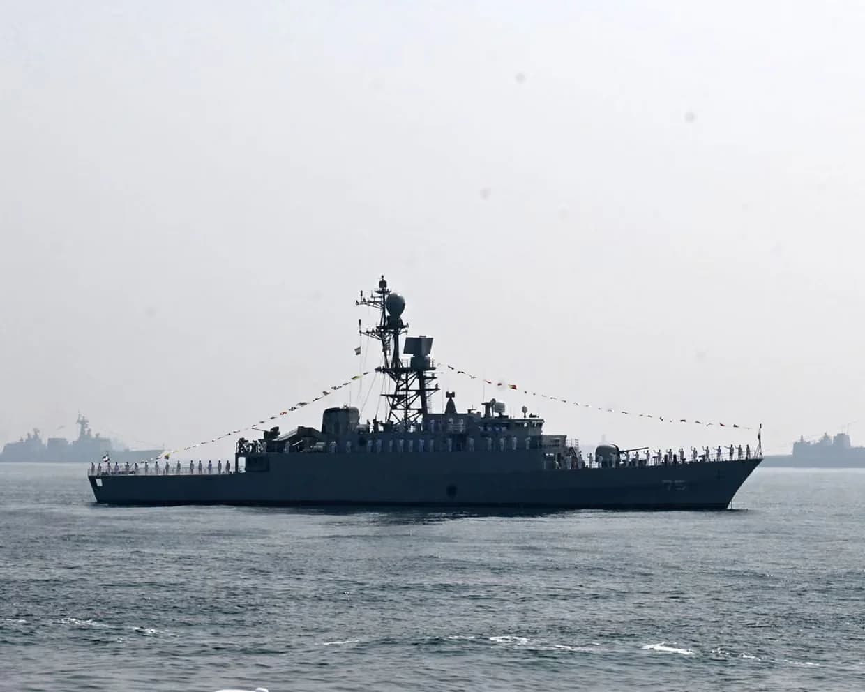 The Iranian frigate IRIS Dena, reportedly sunk off Sri Lanka on March 4, 2026, with around 180 people aboard after being struck by a U.S. submarine torpedo. Sri Lankan navy rescued 32 crew members. (AP Photo)