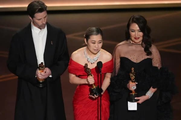 KPop Demon Hunters' wins Oscar for best animated film | AP News