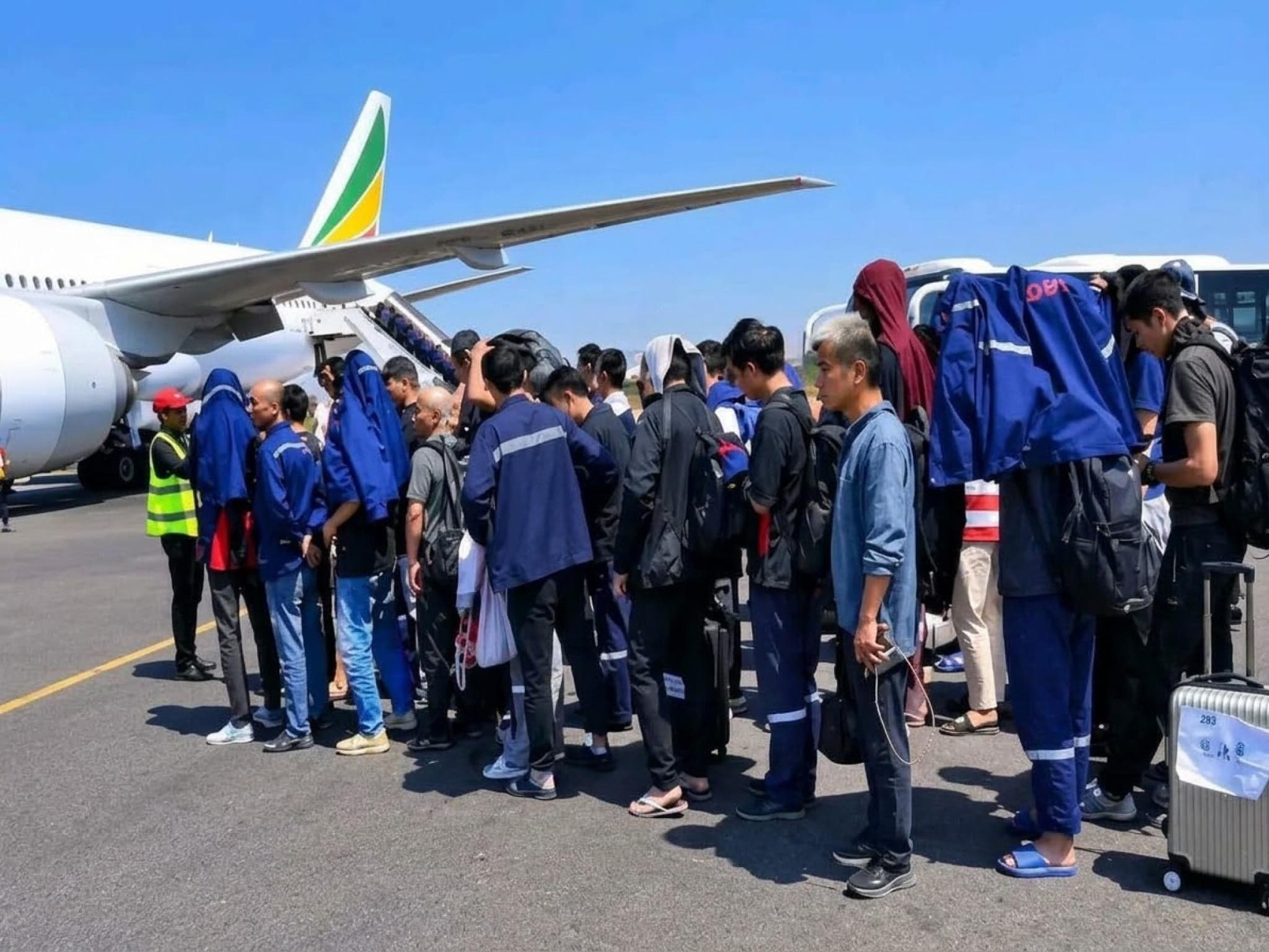 Abashinwa n'abanyafiilipine burijwe indege muri RDC.