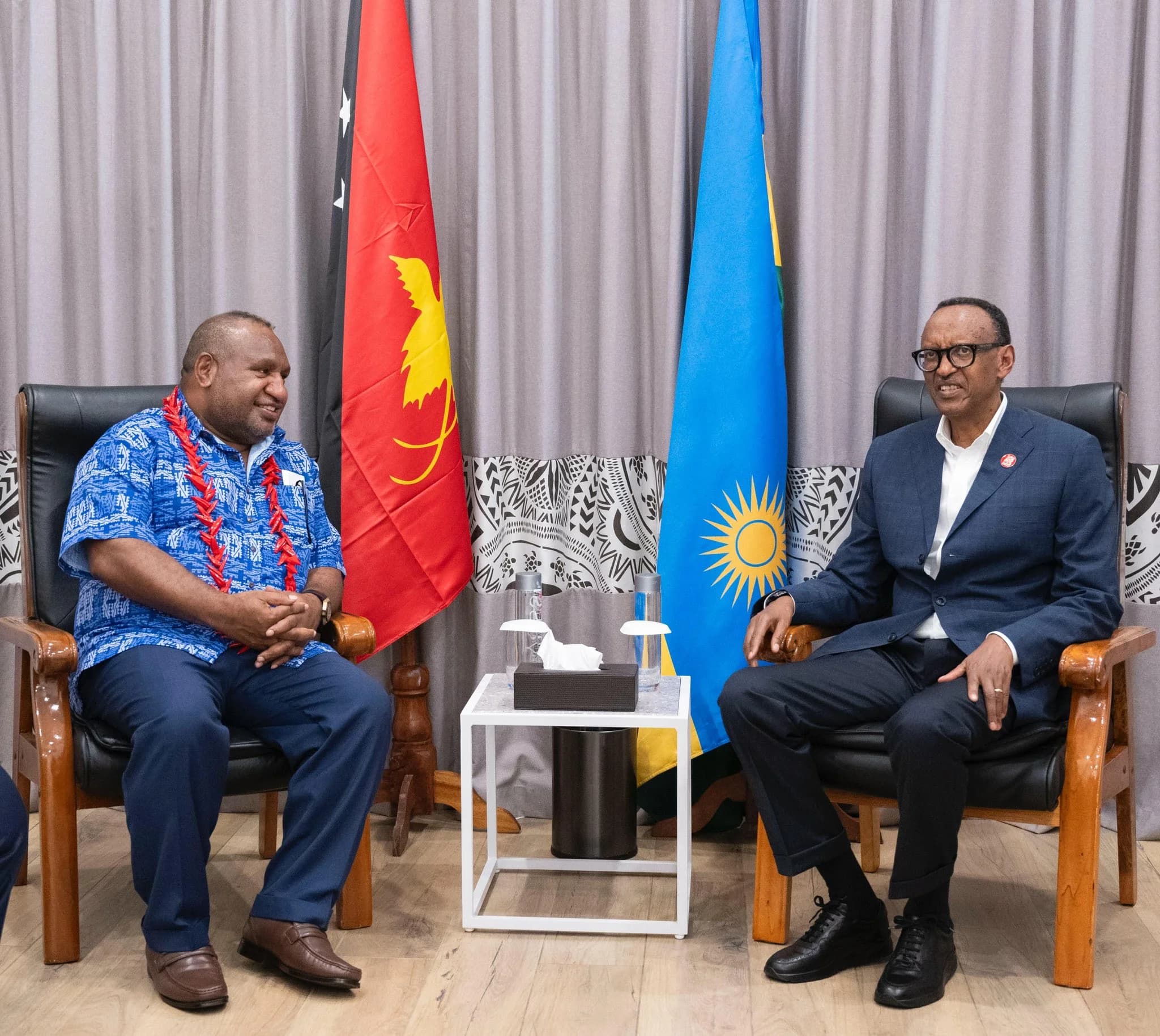 President Kagame, Papua New Guinea Prime Minister Discuss Relations