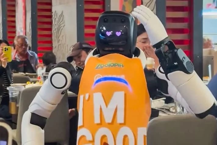 Dancing robot busts a move, and dishes, after going rogue at California hot pot restaurant